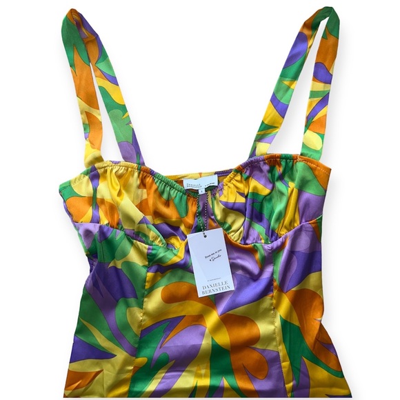 WeWoreWhat Ruched Bralet Saved by The Bell Dress - Size S - Picture 4 of 5